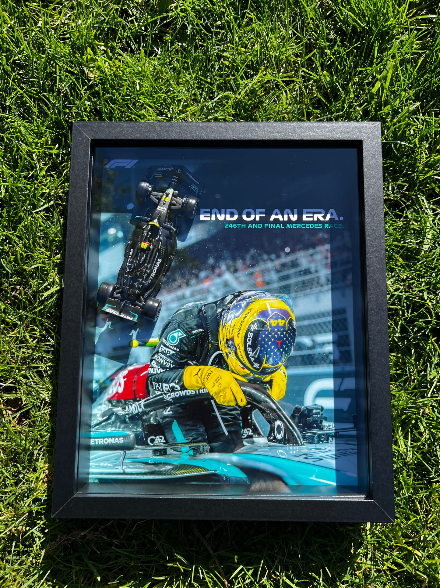 Lewis Hamilton F1 Shadow Box - 2 PC SET