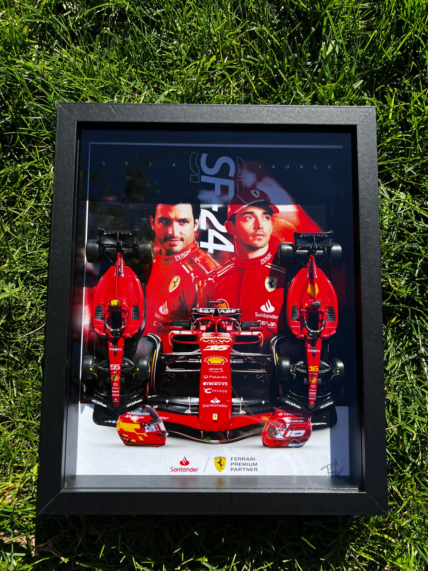Ferrari F1 2024 Race Team Shadow Box