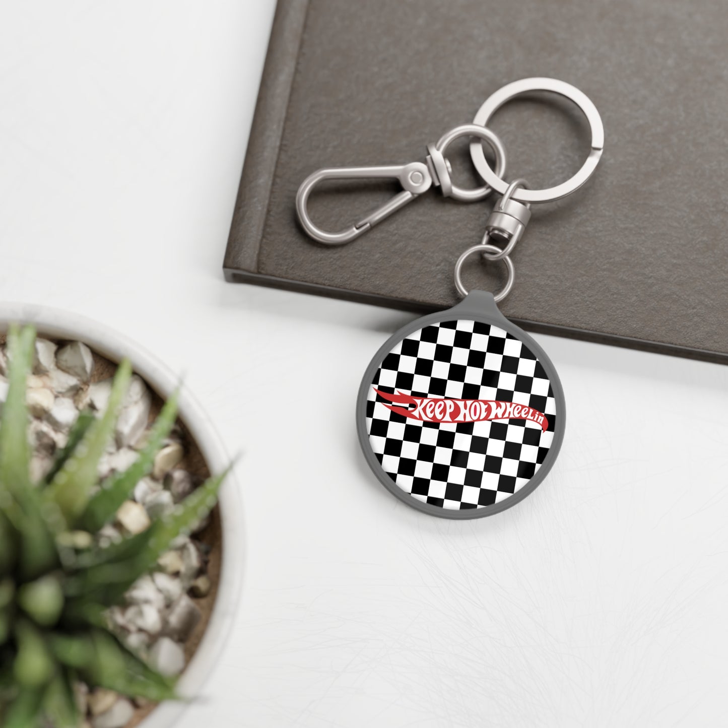 KHW Checkered Keychain