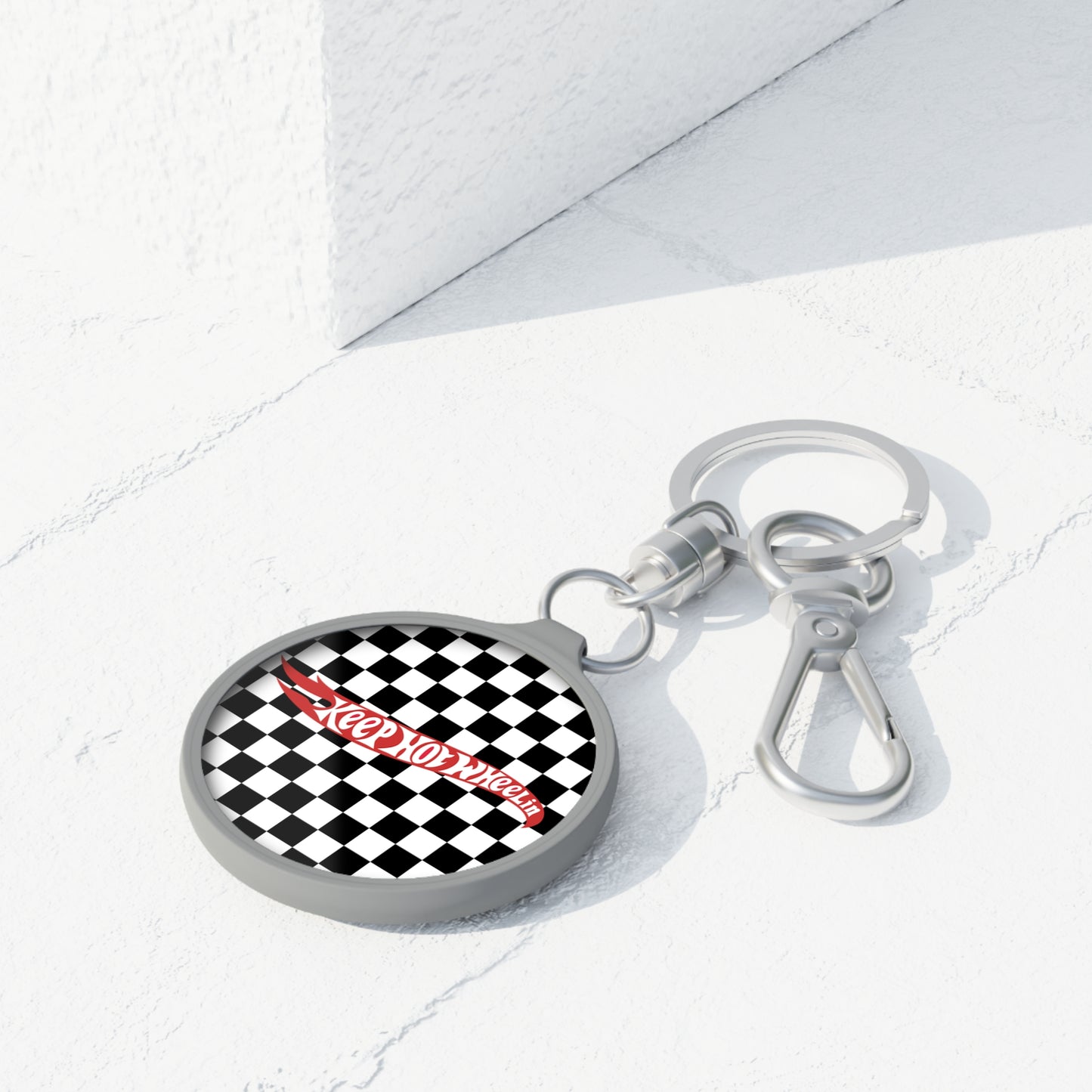 KHW Checkered Keychain